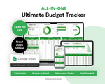 Ultimate Budget Tracker, Google Sheets Template